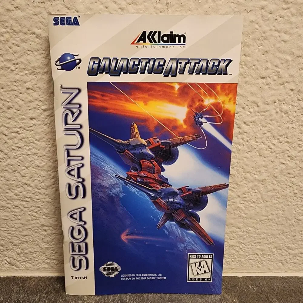Game - Galactic Attack (CIB+) - Saturn - Taito - Sega - Acclaim
